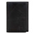 Slim RFID Blocking Trifold Wallet for Men   Genuine Buffalo Leather   Black