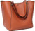 Large Capacity Work Tote Bags for Women s Waterproof Leather Purse and handbags ladies Waterproof Big Shoulder commuter Bag Fashion Messenger Bags Brown