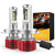 CCJK H4 9003 HB2 LED Headlight Bulbs   100W 12000LM 6500K Xenon White   High Low Beam Fog Light Bulb Conversion Kit   CanBus Ready IP67 CSP Chips 360 Degree