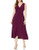 Star Vixen Women s Plus Size Sleeveless O Ring Maxi Dress  Purple  2X
