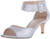 Pelle Moda Women s Berlin Silver Metallic Kid Suede Sandal 8 M