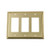 Nostalgic Warehouse 719967 Rope Switch Plate with Triple Rocker  Polished Brass