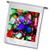 3dRose fl 66277 2 Stained Glass Window Look Vibrant Colors Garden Flag  18 x 27