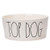 RAE Dunn Cute Ceramic Dog Bowl  Pet Dish for Dogs and Cats  Heavy Pet Bowl  Top Dog  8 Inches