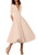 BOFETA Women s Half Sleeve Fashion Dress Vintage Cocktail Dress Apricot L