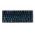 60 Mechanical Gaming Keyboard  E Element Z88 with Blue Switches  Cyan LED Backlit  Water Resistant  Compact 81 Keys Anti Ghost  Black