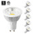 Poroju GU10 LED Halogen Replacement Bulb, Dimmable LED MR16 Flood Light Bulb, CRI 85+, 120 Volt, 90 Degree Beam Angle, 5W, 50W Equivalent, Natural White 4000K, ETL-listed and FCC Qualified, Pack of 5