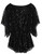 PrettyGuide Women s Sequin Top Short Sleeve Sparkle Cold Shoulder Peplum Evening Blouse Tops Black US16