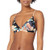 Roxy Junior s Printed Beach Classics Fixed Tri Bikini Top  Anthracite Tropical Sample  XL