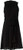 Calvin Klein Women s Sleeveless Pleated Neck Dress with Flared Skirt and Sash Wrap  Black  8
