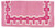 Tough 1 4 lb Wool Saddle Blanket Crosses Design  Lightpink DarkPink White