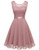 BeryLove Women s Short Floral Lace Bridesmaid Dress A line Swing Party DressBLP7005BlushM