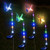 Clihere Solar Garden Stake Lights Outdoor 4 Pack Fiber Optic Butterfly Decorative Multi Color Changing LED Solar Decorative Lights  Solar Powered Garden Lights with Colorful LED Light Stake