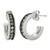 Montana Silversmiths Women s Midnight Starlight Hoop Earrings Silver One Size