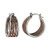 Montana Silversmiths Two Tone Rope Hoop Earrings