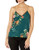 BCBGeneration Women s LACE Trim CAMI TOP  Dark Green  M