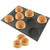 Amzchoice Silicone Hamburger Bread Forms Perforated Bakery Molds Non Stick Baking Sheets Fit Half Pan Size