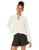 Jack by BB Dakota Junior s Black Tie CDC top with Ruffle Detail  Ivory  Medium