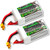 2 Pack   Coddar 550mAh 4s 14 8v 90c Lipo Battery with XT30 FPV Plug for RC Racing Drone
