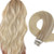 Sunny Tape in Hair Extensions Human Hair Balayage Tape in Extensions Seamless Skin Weft Ash Blonde Mix Platinum Blonde Blonde Tape in Hair 20pcs 50g 14inch