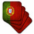 3dRose CST 28281 4 Portugal Flag Ceramic Tile Coasters  Set of 8