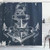 Ambesonne Marine Shower Curtain  Nautical Knot Compass Anchor Pattern Sea World Ocean Life Grunge Illustration  Cloth Fabric Bathroom Decor Set with Hooks  84  Long Extra  Blue White