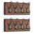 Rustic Coat Rack  Wall Mounted Brown Wooden Entryway Coat Hooks?4 Rustic Hooks  Solid Pine Wood  Perfect Touch for Your Entryway  Kitchen  Bathroom   Rustic Brown