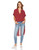 BCBGeneration Women s WRAP Hem Elongated Back Shirt  Ruby Wine  XS
