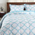 Basic Beyond Down Alternative Comforter Set  Queen  Teal    Reversible Bed Comforter with 2 Pillow Shams for All Seasons