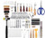 YES YM Leather kit  Leather Working Tools Leathercraft Tools Kit with Saddle Making Tools Set  Leather Craft Stamping Tools  Rivets Kit Stitching Groover  Prong Punch for Leather Craft DIY