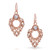 Montana Silversmiths Filigree Rose Gold Angel Earrings
