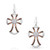 Montana Silversmiths Cabled Cross Earrings