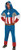 Rubie s Men s Marvel Universe Captain America One Piece Hooded Jumpsuit  Multi  Standard