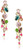 Betsey Johnson Mixed Stone Linear Drop Earrings
