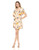BCBGeneration Women s Abstract Florals Wrap Dress  Multi  XXS