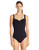 TYR Women s Twisted Bra Solid Controlfit Top  Black  10