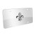 Au Tomotive Gold  INC  Fleur De Lis Emblem Chrome Steel License Plate