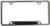 Porsche Brushed Stainless Steel License Plate Frame  Genuine Product