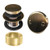 Westbrass Universal Fine or Coarse Thread Replacement Tip Toe Strainer Drain with 2 Hole Faceplate  Antique Brass  D93K 06