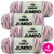 Caron Easter Basket  Jumbo Print Yarn  Multipack of 4  4 Pack