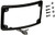 Custom Dynamics LPF RAD B LP Black License Plate Frame  Radius Style