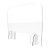 Plexiglass Sneeze   Cough Office Shield Barrier   Ultra Clear Acrylic   30  x 24    Easy Setup   for Cashiers  Banks  Gas Stations  Clerks  Receptionists   Portable   Light Weight