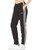 adidas Essentials Women s 3 Stripes Fleece Pants  Black White logo  Large
