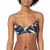 Roxy womens Printed Beach Classics Athletic Bikini Top  Anthracite Tropical Sample  Medium US