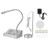 Dual Way Window Speaker Intercom Bank Station Window Counter Interphone Speaker System US Plug 110 240V