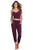 Dreamgirl Women s Sleepwear Set  Mulberry  Small