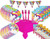 Unicorn Birthday Party Supply Bundle for 20 Guests - Includes Plates, Napkins, Tablecover, Banner and Forks