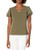 Calvin Klein Women s Short Sleeve Top  Capers  Small
