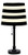 Urban Shop Black and White Striped Table Lamp