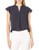 Calvin Klein Women s Cap Sleeve Top  Navy  Large